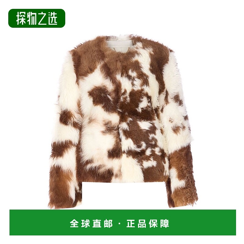 香港直邮ZIMMERMANN 女士 Hypnotic 斑点毛羊皮夹克 4937JF251