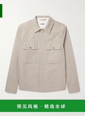 1h可退 香港直邮VALSTAR 男士 府绸衬衫式夹克 407AA077 beige米