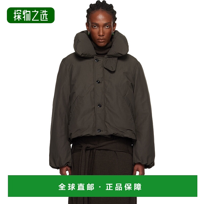 香港直邮Lemaire 女士 棕色 Short 羽绒夹克 OW1151LF1019