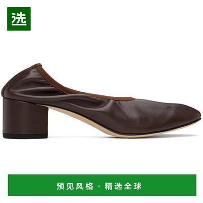 1h可退 【美国直邮】aeyde棕色Gemma高跟鞋 女鞋 低帮鞋 单鞋 时