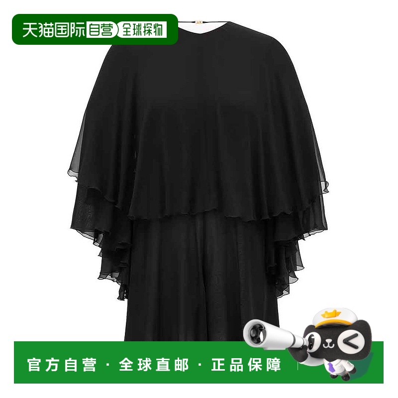 1h可退 欧洲直邮saint laurent 女士 围巾披肩桑蚕丝斗篷