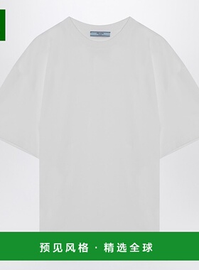 1h可退 香港直邮Prada 普拉达 女士 白色棉质T恤 3556BOOO11CDF00