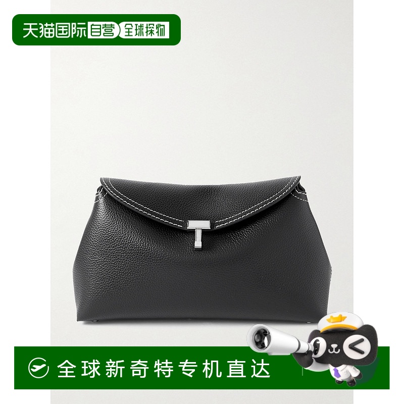 1h可退 香港直邮TOTÊME 女士 T-Lock 纹理皮革手拿