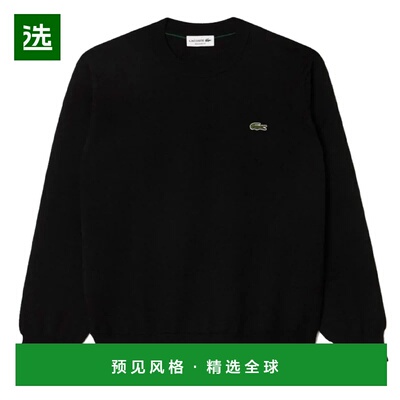 香港直邮LACOSTE 男士针织毛衣 AH3225NERO CO 黑色 MAGLIONE UOM