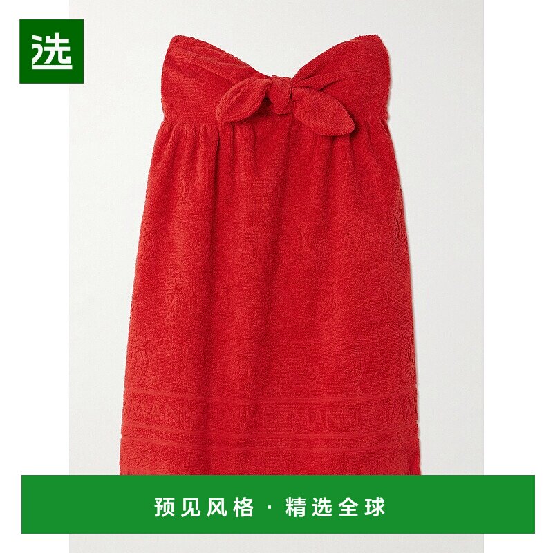 1h可退 香港直邮ZIMMERMANN 女士 Alight 抹胸蝴蝶结棉质厚绒布提