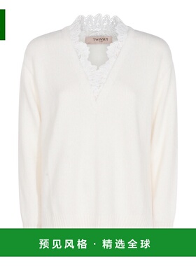 1h可退 香港直邮twin set 女士 白色针织衫 252TT3380S17460