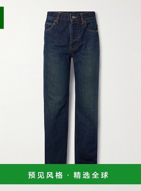 1h可退 香港直邮Saint Laurent 圣罗兰 女士 Nico 中腰直筒牛仔裤