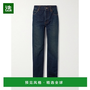 圣罗兰 Laurent 女士 Nico 1h可退 中腰直筒牛仔裤 香港直邮Saint