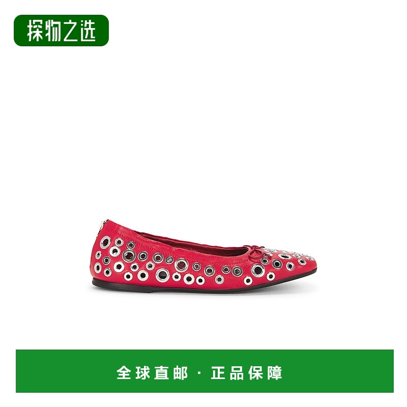 1h可退 香港直邮GOLDEN GOOSE 女士 铆钉芭蕾舞鞋 GWF00867F00694