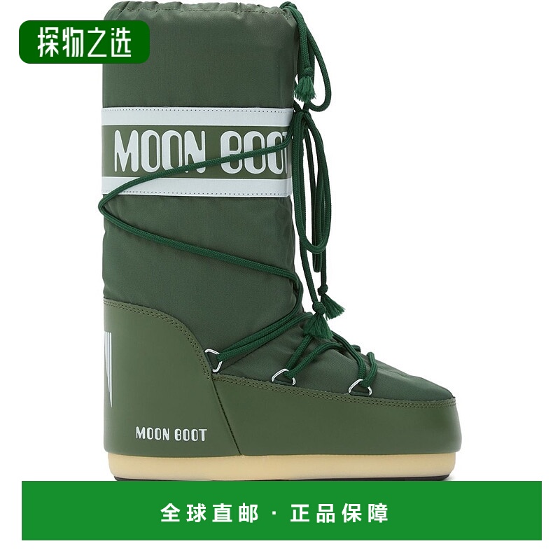 香港直邮moon boot 月亮靴 男士 Moon 绿色靴子 1400440G016