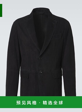 1h可退 香港直邮Brioni 布里奥尼 男士 Monti 单排扣绒面革西装外