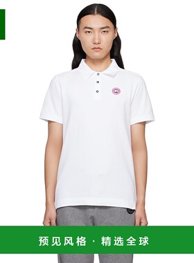 1h可退 香港直邮Canada Goose 加拿大鹅 男士 白色 Beckley Polo
