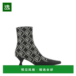 欧洲直邮MARINE SERRE 女士靴子F057FW22WWOTCO00100高跟鞋短靴