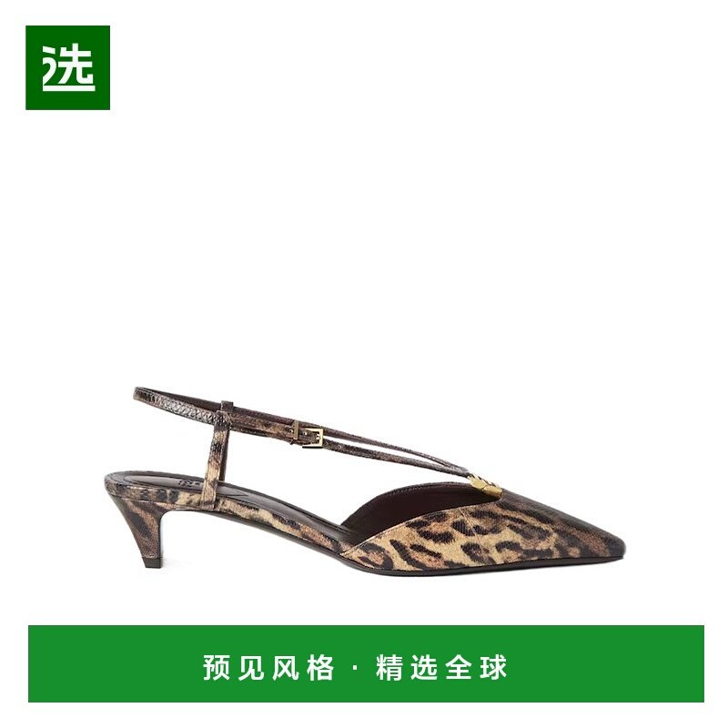 香港直邮Fendi FFold低跟露跟鞋 8J8580AY9L女鞋单鞋