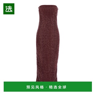 1h可退 香港直邮ROTATE BIRGER CHRISTENSEN 女士 酒红色长款全幅