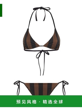 香港直邮Fendi 双面条纹比基尼套装 FXBA30AQBY泳衣