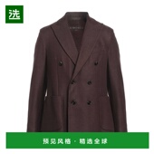 香港直邮Circolo 舒适时尚 1901 西装 1h可退 brown棕色 男士 外套