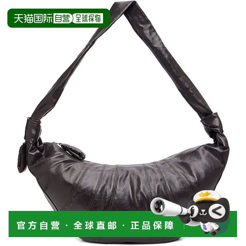 1h可退 香港直邮Lemaire 女士 灰褐色大号 Croissant 单肩包 BG00