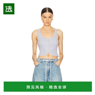 1h可退 香港直邮GRLFRND 女士 Through 罗纹系扣背心 GRS212U24