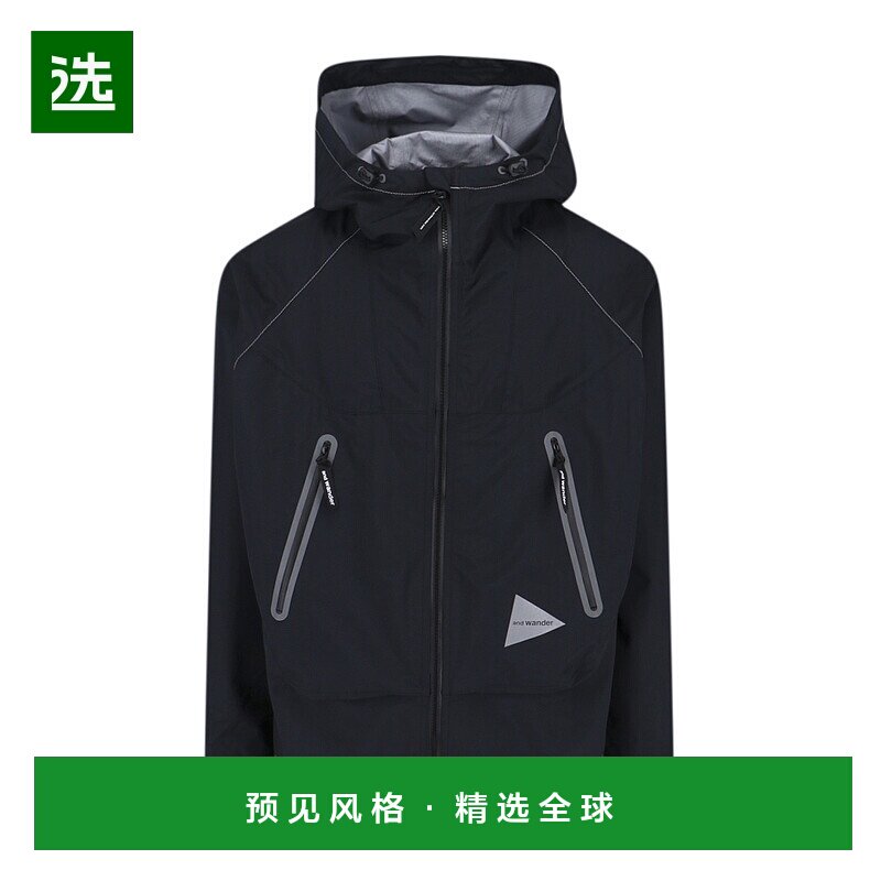 1h可退 香港直邮And Wander 男士 Wander 黑色夹克 5745281049