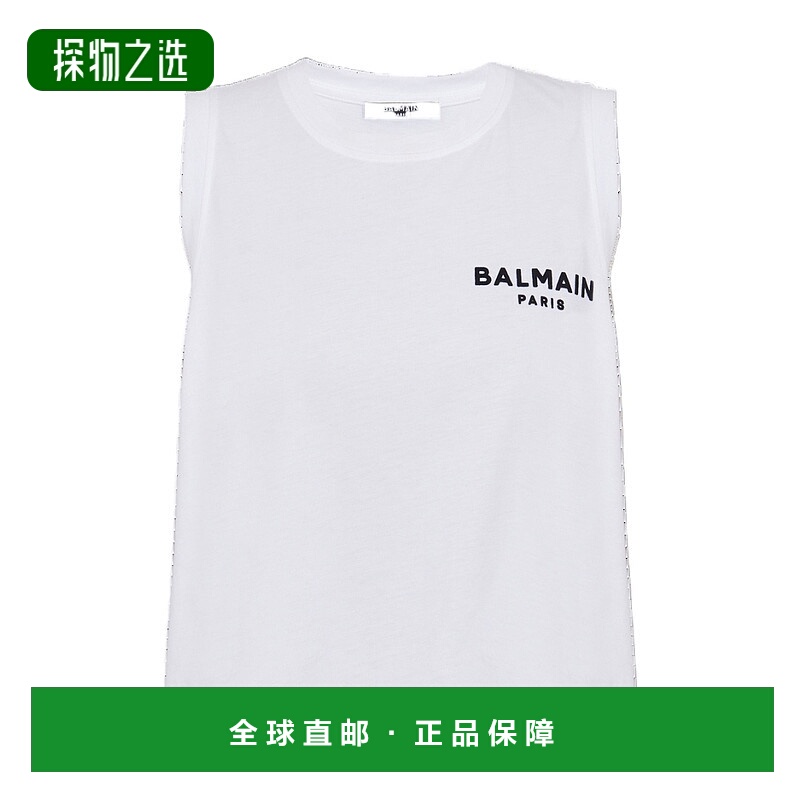 香港直邮Balmain 徽标圆领背心 CF1EA025BB01