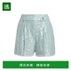 1h可退 外穿显瘦潮 亮片腰带短裤 美国直邮 LapointeLaPointe