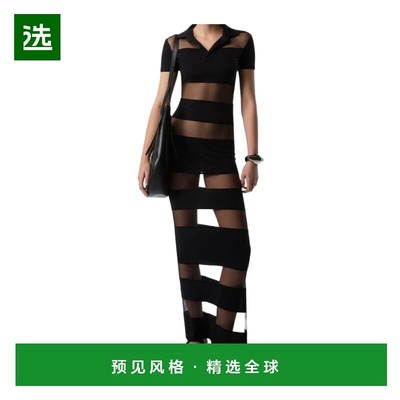 香港直邮COPERNI 女士连衣裙 COPJS114F5028 SS2025 黑色 条纹透