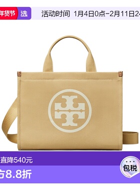 香港直邮Tory Burch ELLA 小号帆布托特包 153381汤丽柏琦