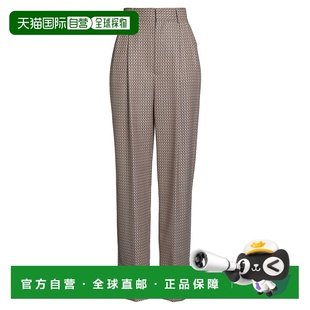 香港直邮Moschino brown棕色 莫斯奇诺 休闲长裤 舒 女士 1h可退