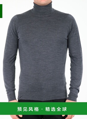 香港直邮JOHN SMEDLEY 男士针织衫 CHERWELLCHARCOAL CO 黑色毛衣