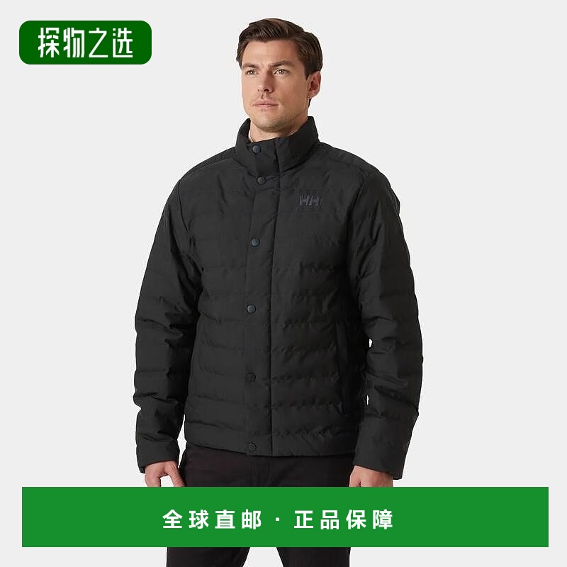 欧洲直邮Helly Hansen 男士黑色聚酯Alby保暖绗缝夹克