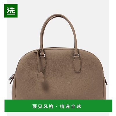 1h可退 香港直邮The Row 女士 15.75 印度皮革手提包 brown棕色