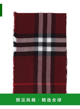 香港直邮BURBERRY 女士围巾 8110471A1308 SS2026 红色 MU GIANT