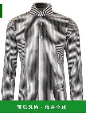 香港直邮BARBA 男士衬衫 U13440040001 CO 灰色 Stretch Fabric S