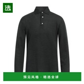 纯色 男装 美国直邮 1h可退 羊毛 ISAIA 100 长袖 Polo衫 高领
