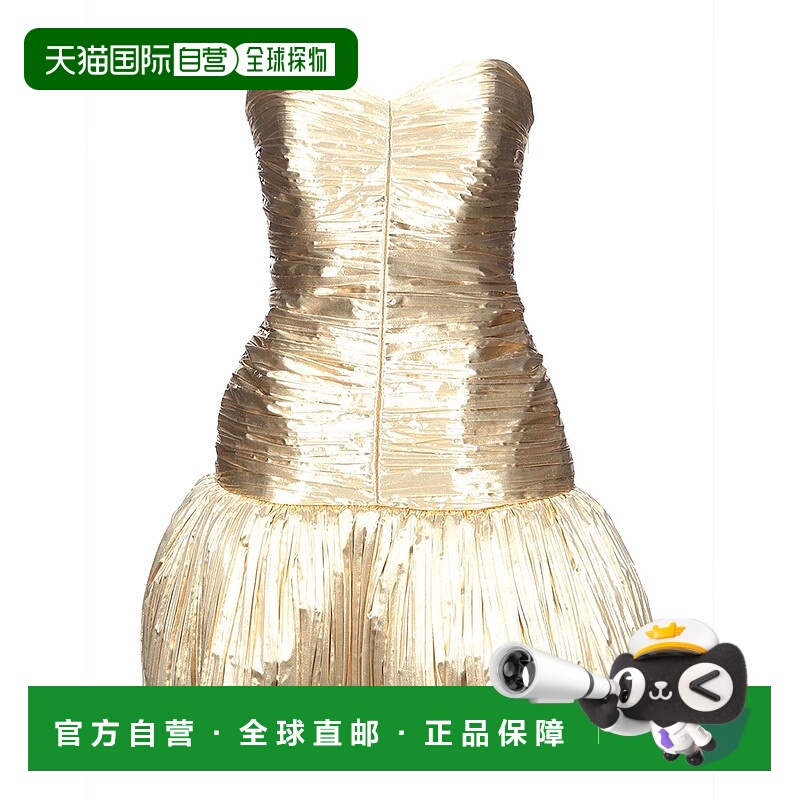 1h可退 香港直邮Saint Laurent 圣罗兰 女士 褶裥连衣裙