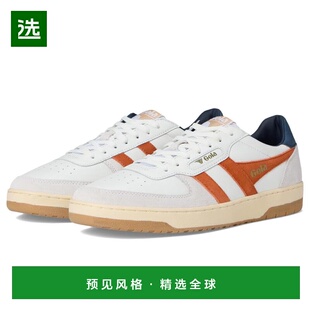 1h可退 【美国直邮】gola/高乐男士休闲鞋圆头运动真皮系带潮流时