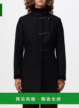 香港直邮FAY 女士外套 NAW50494000SGLB999 AW2024 黑色 长袖大衣