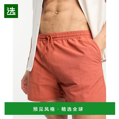 1h可退 香港直邮CARHARTT WIP 男士 rune 橙色泳裤 orange橙色 舒