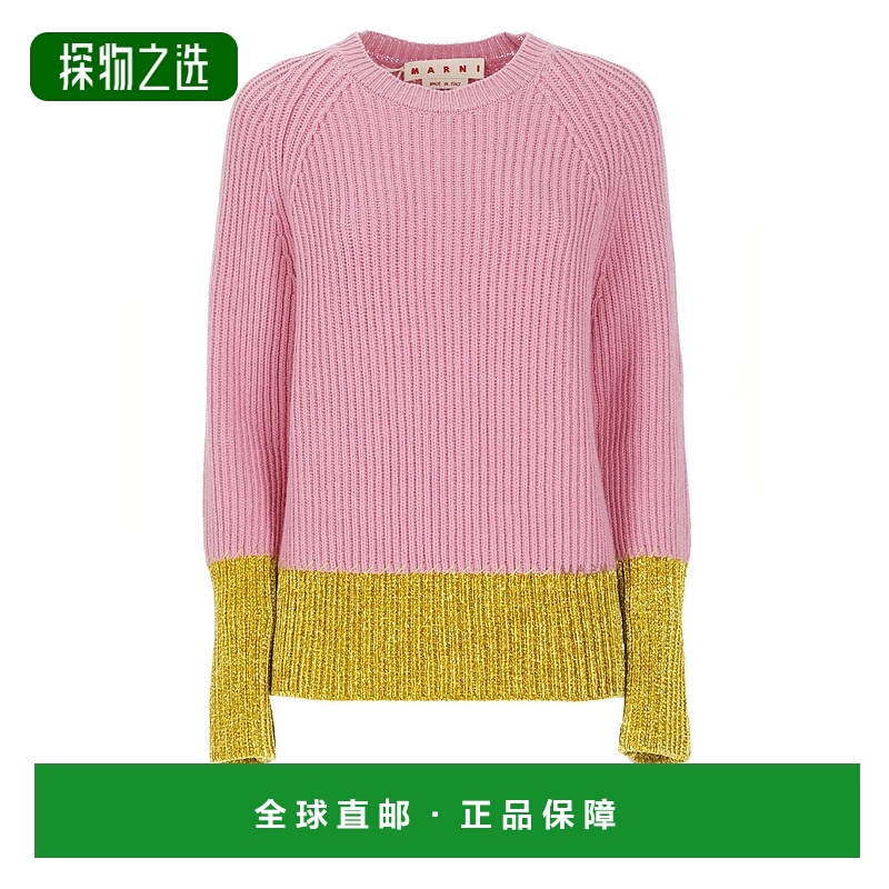 香港直邮Marni 玛尼 女士 雙色針織套頭衫 GCMD0632Q0UFH553