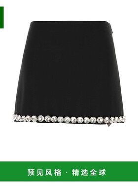 1h可退 香港直邮Prada 普拉达 女士 Sablè 水晶裝飾迷你裙 P164Y