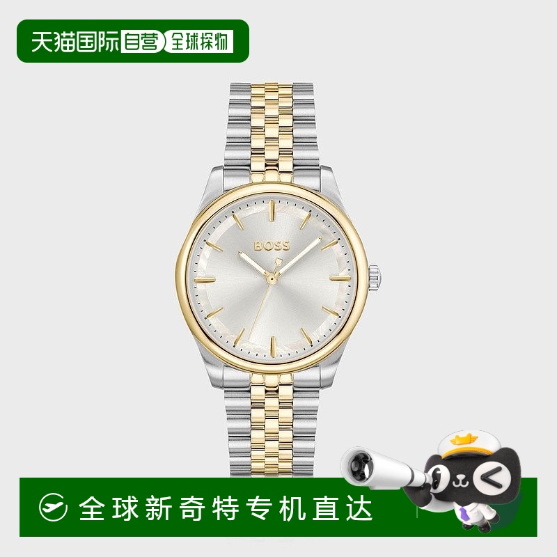 欧洲直邮HUGO BOSS雨果BOSS BLACK 镶嵌珍珠母贝双色腕表新款