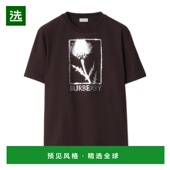 81168871 T恤 AW2025 黑色 棉质T 香港直邮BURBERRY Thistle 男士