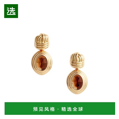 香港直邮Self-Portrait 金结多层琥珀配饰耳环 AW25611E