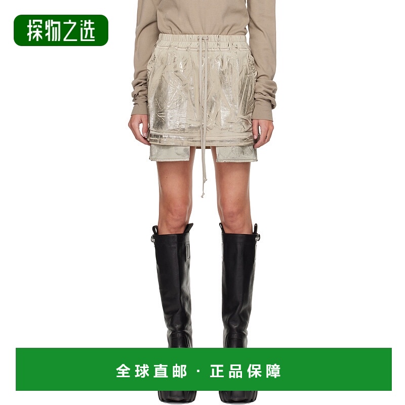 香港直邮rick owens 瑞克·欧文斯 DRKSHDW 女士 银色 Concordian