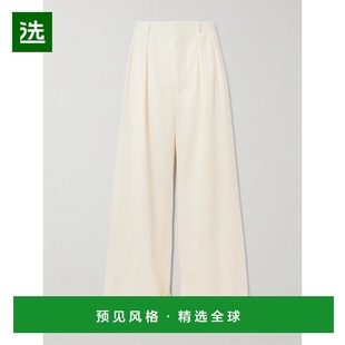 1h可退 香港直邮WARDROBE.NYC 女士 褶裥羊毛/斜纹布阔腿裤 W2075