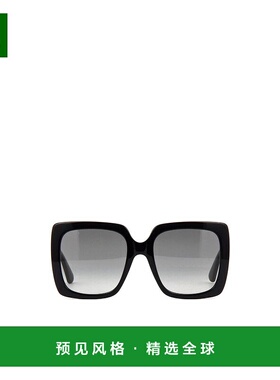 Gucci 黑色方形框太阳镜 GG0418S古驰眼镜