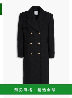 1h可退 香港直邮Sandro 女士 双排扣毛圈花呢大衣 SFPOU00644COMP