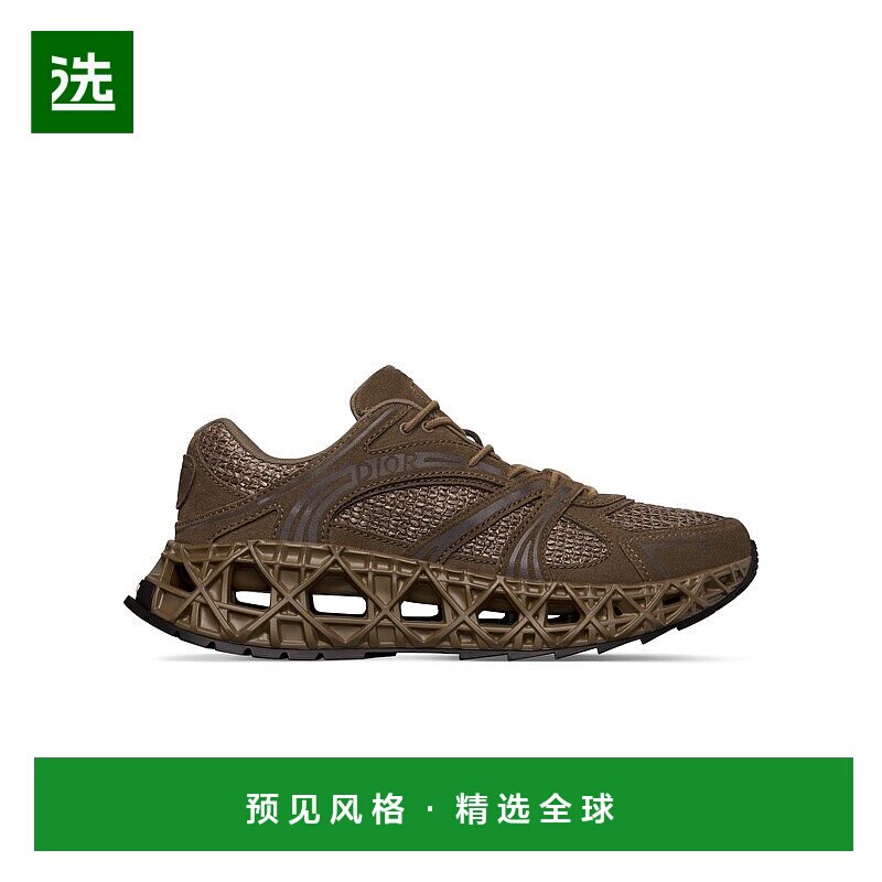 1h可退 欧洲直邮Dior 迪奥 男士棕色绒面革运动鞋新款厚底
