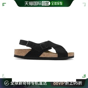 Tulum男女黑色软木皮革绒面革凉鞋 欧洲直邮Birkenstock